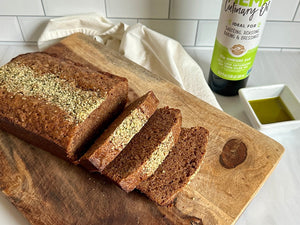 Vegan Pumpkin Spice Cake with Hemp Oil