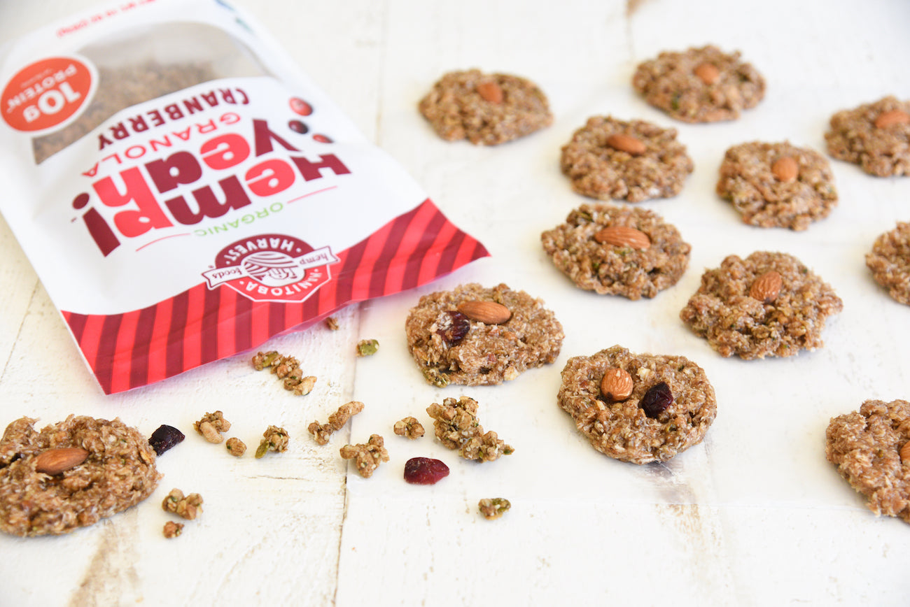 Coconut Almond Cranberry No-Bake Cookies
