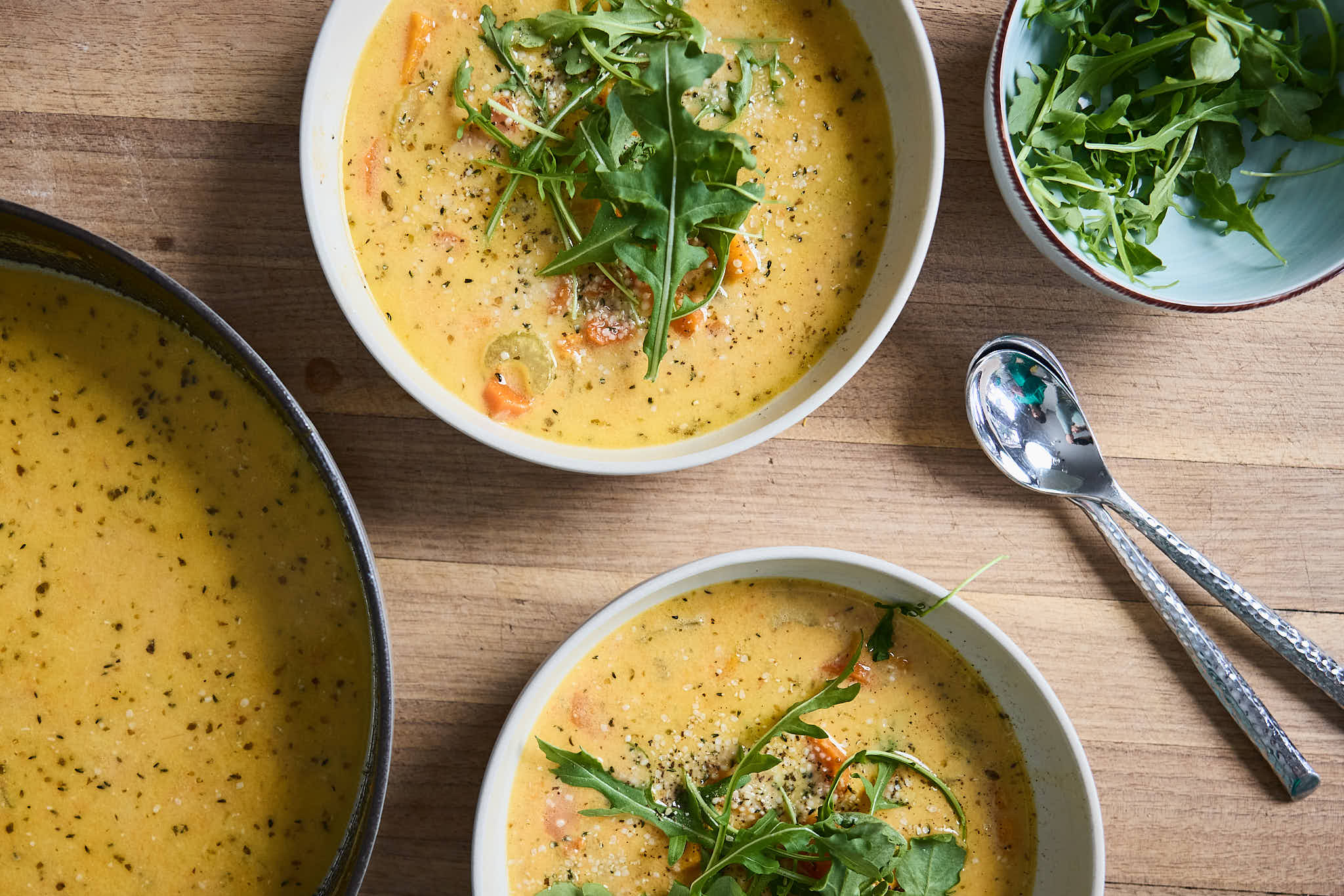 Creamy Carrot + Sweet Potato Soup