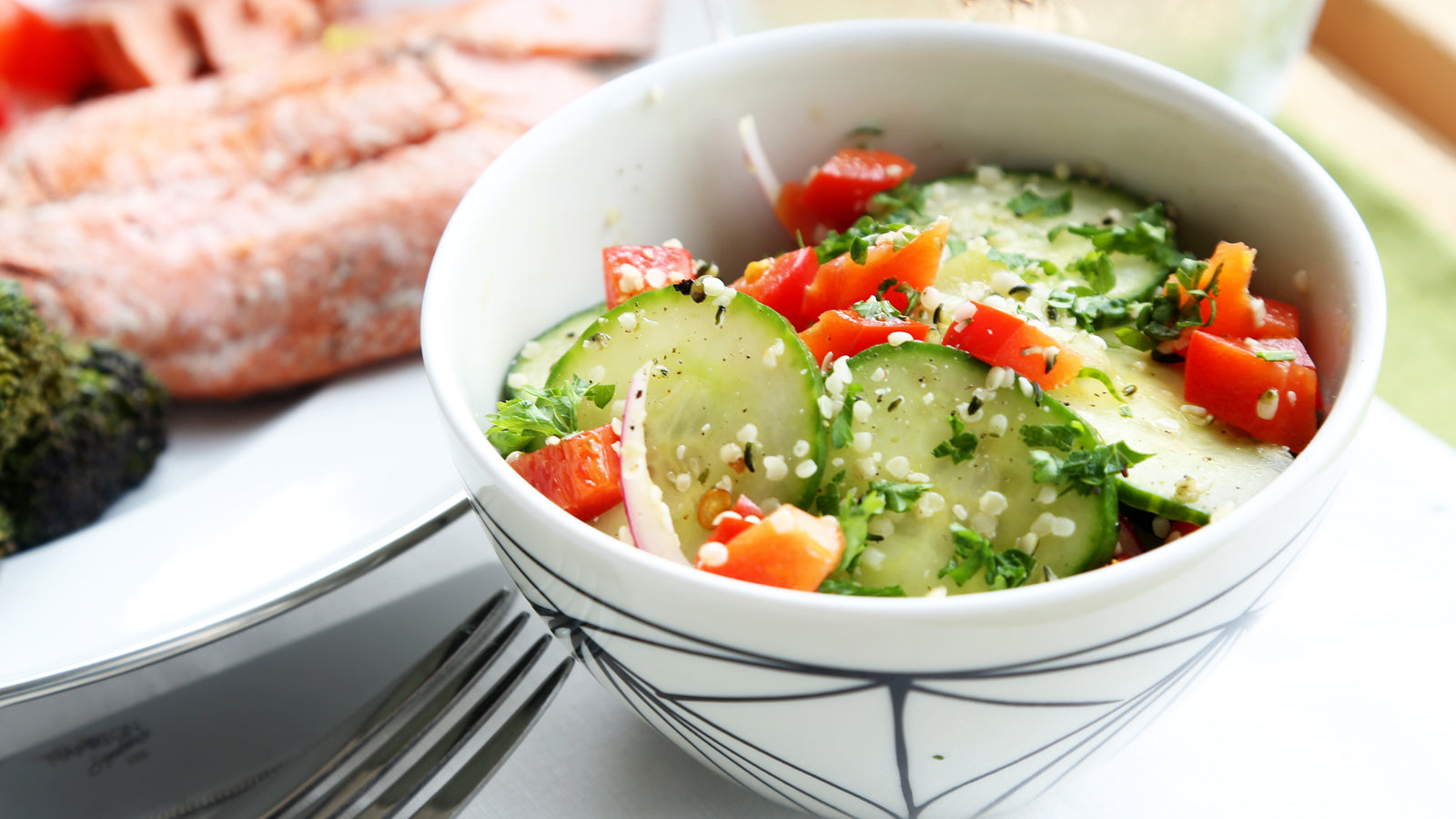Cucumber Hemp Salad