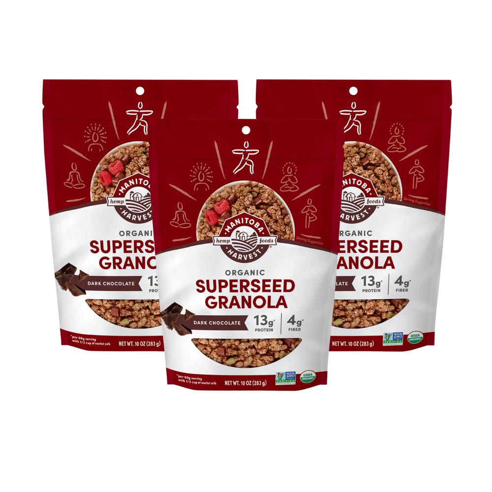 Dark Chocolate Superseed Granola, 3-pack