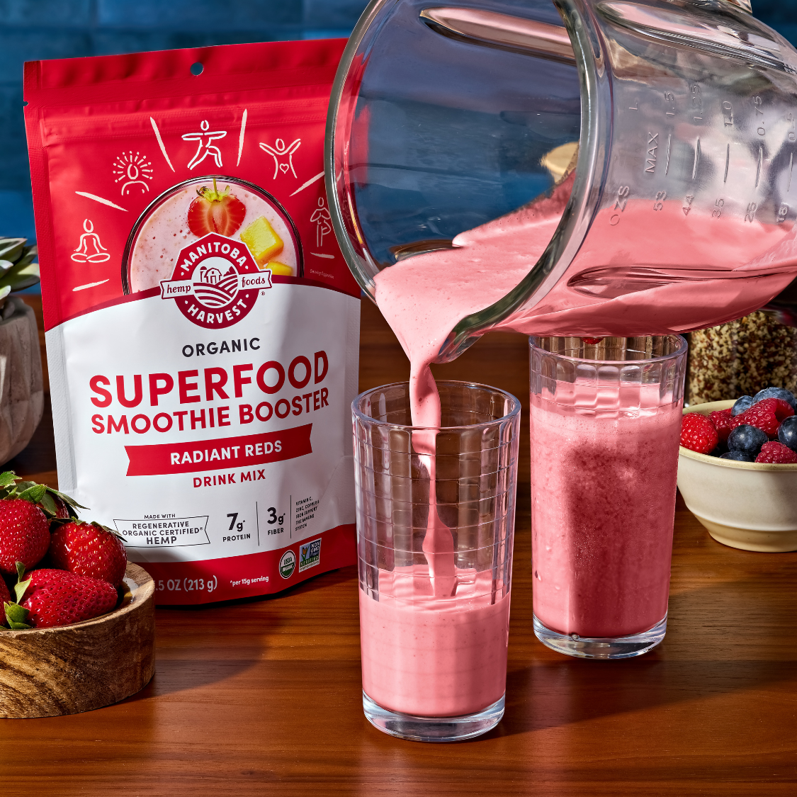 Superfood Smoothie Booster Radiant Reds – Manitoba Harvest