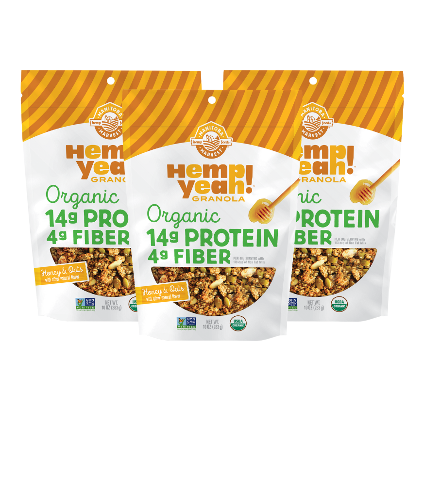 Hemp Yeah! Honey and Oats Granola, 3-pack