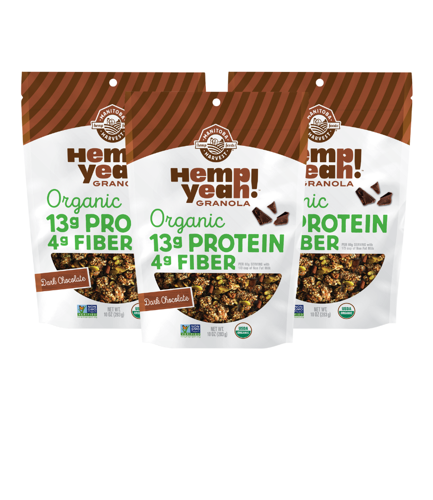 Hemp Yeah! Dark Chocolate Granola, 3pack Manitoba Harvest