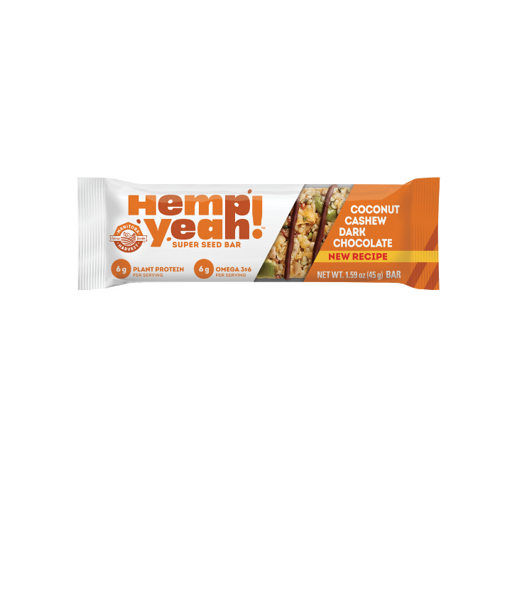 Coconut Cashew Dark Chocolate Hemp Yeah! Bar