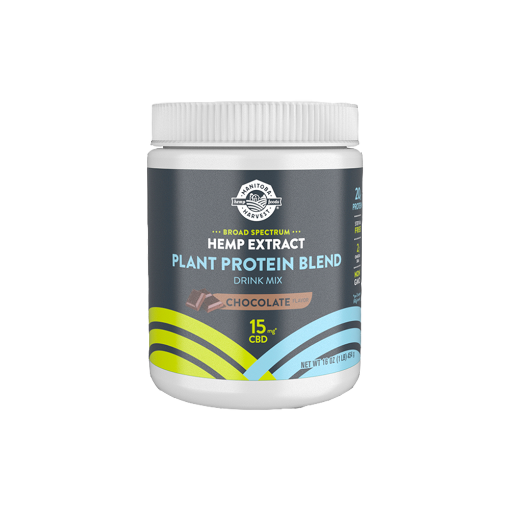 Chocolate Plant Protein Blend - 15mg CBD per serving