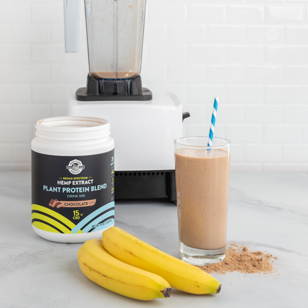 Chocolate Plant Protein Blend - 15mg CBD per serving