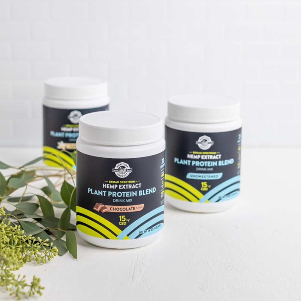 Chocolate Plant Protein Blend - 15mg CBD per serving